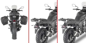 Tr1171 trubkový rychlosundávací držák brašen pro Honda CB 500 X (19-23), systém Remove-X