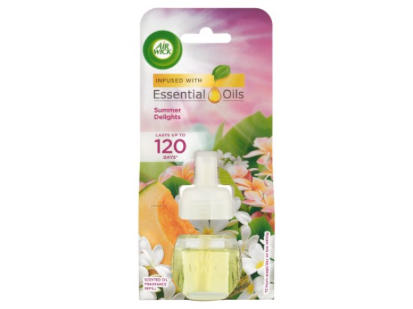 Air Wick Essential Oils Tekutá náplň do elektrického přístroje radostné léto 19ml