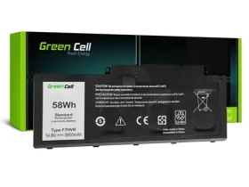 Green Cell pro Dell Inspiron 15 7537 a 17 7737 7746 / Baterie pro notebook / Li-Poly 14.8V / 3800mAh (DE112)