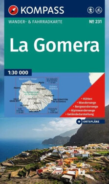 La Gomera 1:30 000 / turistická mapa KOMPASS 231