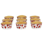 PME Košíčky papírové s fólií Srdíčka v.28xpr.50mm; 30 ks