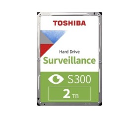TOSHIBA HDD S300 Surveillance (SMR) 2TB, SATA III, 5400 rpm, 128MB cache, 3,5", BULK EDF_1031409
