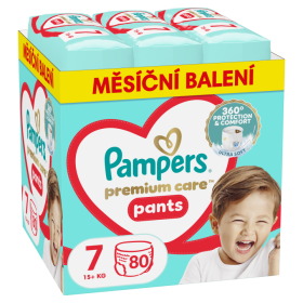 Plenkové Kalhotky Pampers Premium Care Velikost 7, 80, Kusů 17kg+