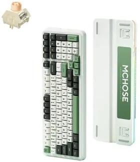 MCHOSE MC-K99 Icy Creamsicle zelená / herní bezdrátová klávesnice / mechanická / Icy Creamsicle / 2.4GHz / BT / US Layou (MC-K99-3)