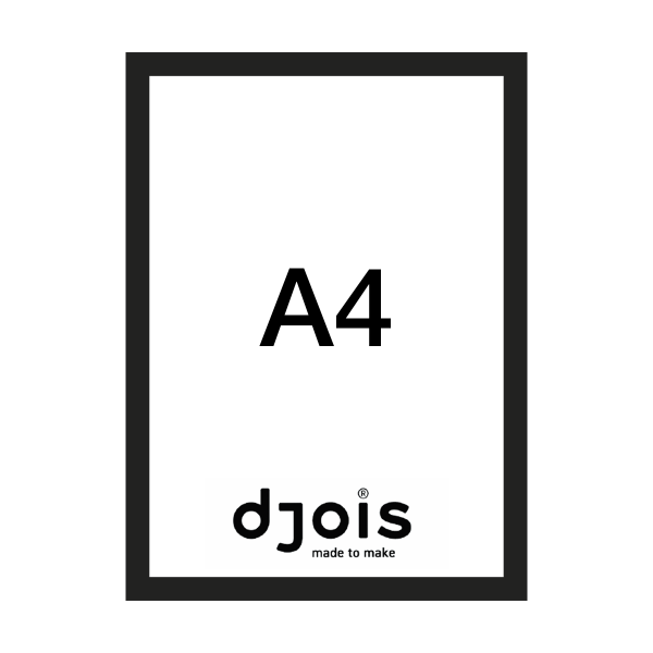 Djois Magneto LEAN, A4, černý, 10 ks