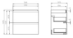 CERSANIT - SET C471 MODUO SLIM 60 KAŠMÍR DSM S801-594