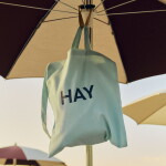 HAY Taška Tote Icy Blue 40 cm, modrá barva, textil