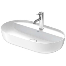 DURAVIT - Luv Umyvadlo na desku, 70x40 cm, bez přepadu, s otvorem pro baterii, WonderGliss, bílá/matná bílá 03807026001