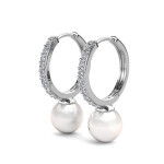 Royal Fashion stříbrné pozlacené náušnice Swarovski DES0722-WG