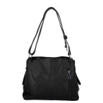 Trendy dámská koženková crossbody kabelka Julianna, černá