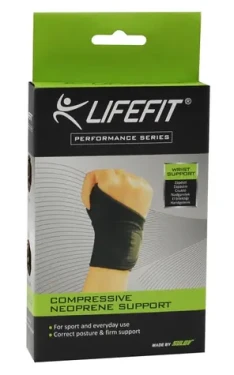 LifeFit BN802 neoprénová bandáž zápěstí s fixací palce