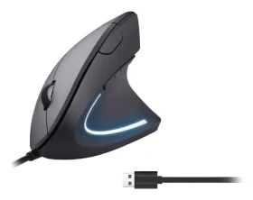 Equip 245118 černá / Ergonomická myš / Drátová / USB-A / Vertikální / 3200 DPI / 1,8 m (245118)