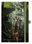 Blok B5, 100l, 80g, linkovaný - Animals Giraffe s gumou