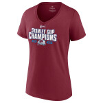 Fanatics Dámské tričko Colorado Avalanche 2022 Stanley Cup Champions Jersey Roster V-Neck Velikost: