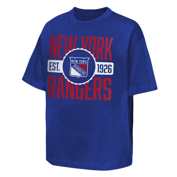 Outerstuff Dětské tričko New York Rangers NHL Shot Speed Short Sleeve Elevated Velikost: Dětské M (136 – 152)