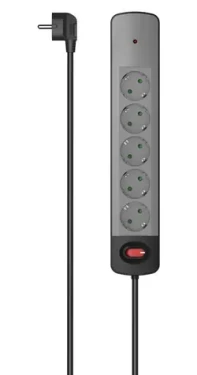 Hama prodlužovací přívod s přepěťovou ochranou / 5x zásuvka schuko / 1,5 m (223056)
