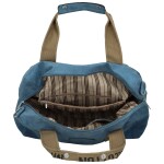 Stylová cestovní dámská koženková taška Morfeus, světle modrá