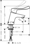 HANSGROHE - Focus Umyvadlová baterie, chrom 31914000