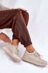 Dámské Kožené Sportovní Tenisky Zlaté Brumia 36