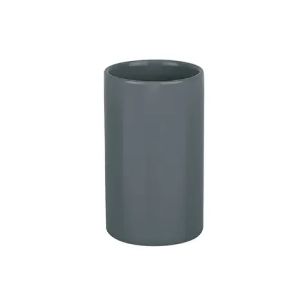 Spirella TUBE kelímek na kartáčky tmavě šedý / keramika (7610583198921)