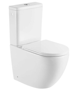 Kielle - Oudee WC kombi set s nádržkou a sedátkem softclose, Vortex Rimless, bílá 30202010