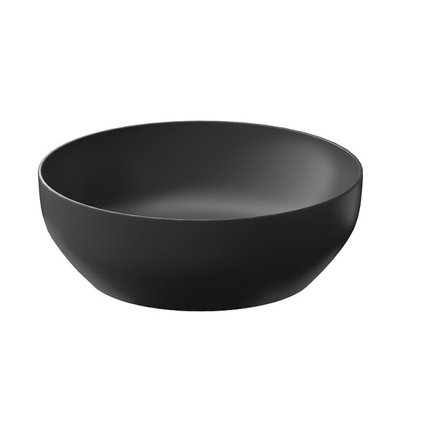 CERSANIT - Umyvadlo na desku LARGA ROUND ANTHRACITE MAT(40X40) K677-019