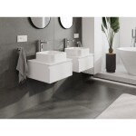 MEXEN/S - Orio koupelnová skříňka pod umyvadlo 50 cm s deskou, 1 šuplík, bílá mat 91A10-05023-1-BFC01