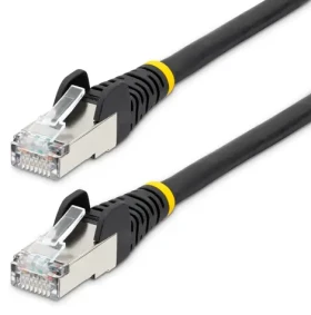 StarTech CAT6a černá / Síťový kabel / 2 m / RJ-45 / LSZH / 10GbE / PoE (NLBK-2M-CAT6A-PATCH)