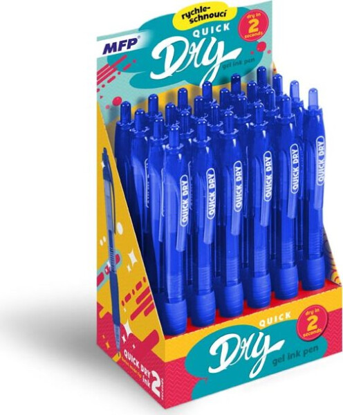 Gelové pero kus QUICK DRY - blue, modrá