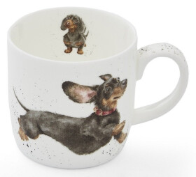 Porcelánový hrnek Wrendale Designs That Friday Feeling, 0,31 l - Jezevčík