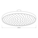 AQUALINE - Hlavová sprcha, průměr 300, ABS/chrom SC113
