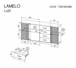 Komoda Lamelo LA21