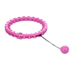 HMS FH01 Masážní hula hoop se závažím fialová (5907695549676)