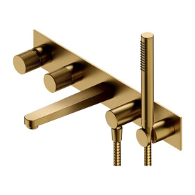 OMNIRES - CONTOUR vanová baterie 5-otvorová podomítková zlatá kartáčovaná /GLB/ CT8037/1GLB