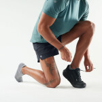 Unisex merino běžecké ponožky SMARTWOOL Run Targeted Cushion Low Ankle Socks, Light Gray velikost: 38-41 (M)