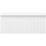 MEXEN/S - Rivel koupelnová skříňka pod umyvadlo 60 cm s deskou, 1 šuplík, reliéf , bílá mat 91A20-06023-1-BFC01