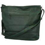 Módní dámská koženková crossbody kabelka Blandina, tmavě zelená