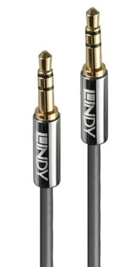 Lindy Cromo Line antracitová / Audio kabel / 3,5 mm jack - 3,5 mm jack / 5 m (35324)
