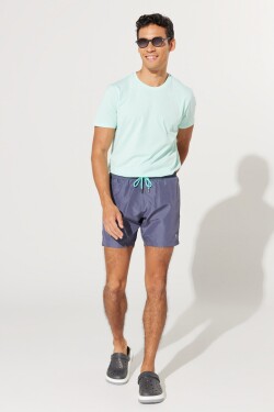 AC&Co Altınyıldız Classics Men's Navy Blue Regular Fit, Regular Cut Quick Dry Side Pockets Patterned Swimwear.