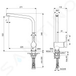 IDEAL STANDARD - Ceralook Dřezová baterie, chrom BC175AA