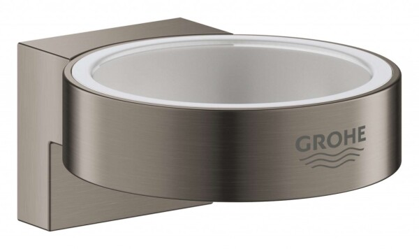 GROHE - Selection Držák skleničky/mýdelníku, kartáčovaný Hard Graphite 41027AL0
