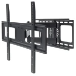 Manhattan Univerzální nástěnný držák TV černý / Držák TV / 37"-70" / náklon -20°-10° / VESA 600x400 / do 50 kg (461283)