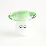 Studio Arhoj Skleněná figurka Crystal Blob Green Shroom Cap, zelená barva, sklo