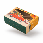 Cake star Vánoční krabice "auto" 21x15x7cm