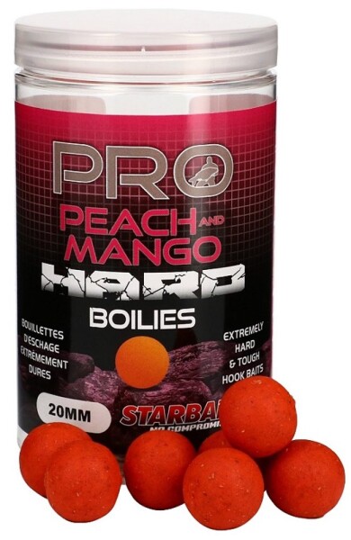 Starbaits Boilie Hard Probiotic Peach & Mango 200g,Starbaits Boilie Hard Probiotic Peach & Mango 200g