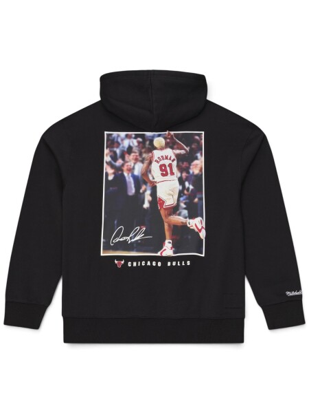 Mitchell & Ness Pánská mikina Chicago Bulls NBA Dennis Rodman Player Photo Hoodie Velikost: XL