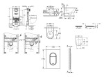 GROHE - Rapid SLX Set předstěnové instalace, klozetu, sedátka SoftClose a tlačítka Arena Cosmopolitan S, Cool Sunrise SANI11BB4120