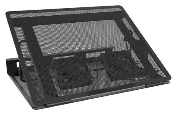 Natec Tern 2 Plus černá / Stojan pod notebook / 12,1-17,3" / 2 ventilátory / 8 úrovní sklonu (NPL-2349)