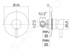 PAFFONI - Light Baterie pod omítku s tělesem, černá mat LIG010NO