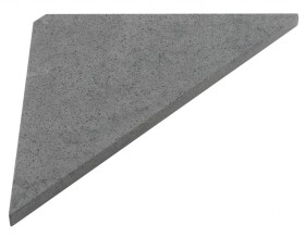 SAPHO - ABELINE rohová police rockstone 250x250, concrete AE250-4033